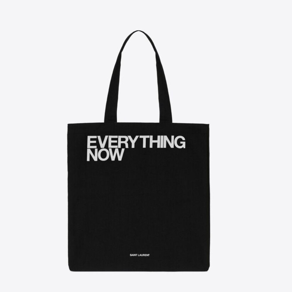 Saint Laurent "EVERYTHING NOW" Tote Bag, Black